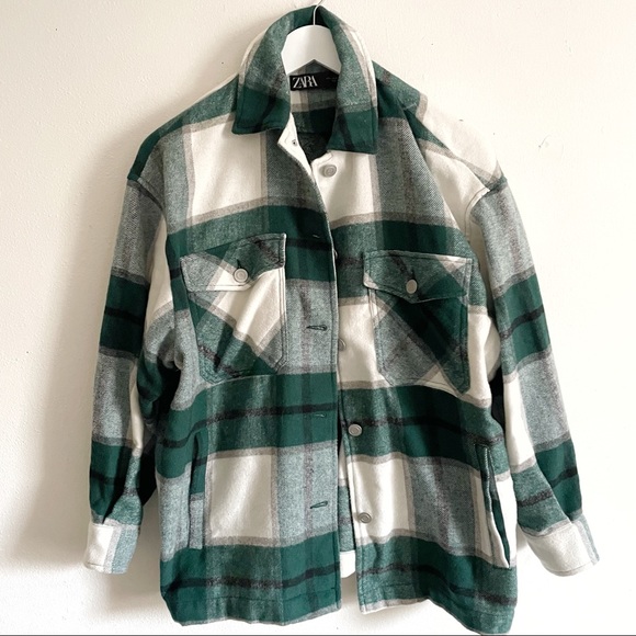 ZARA Blogger Favorite Plaid Shacket - Picture 6 of 8